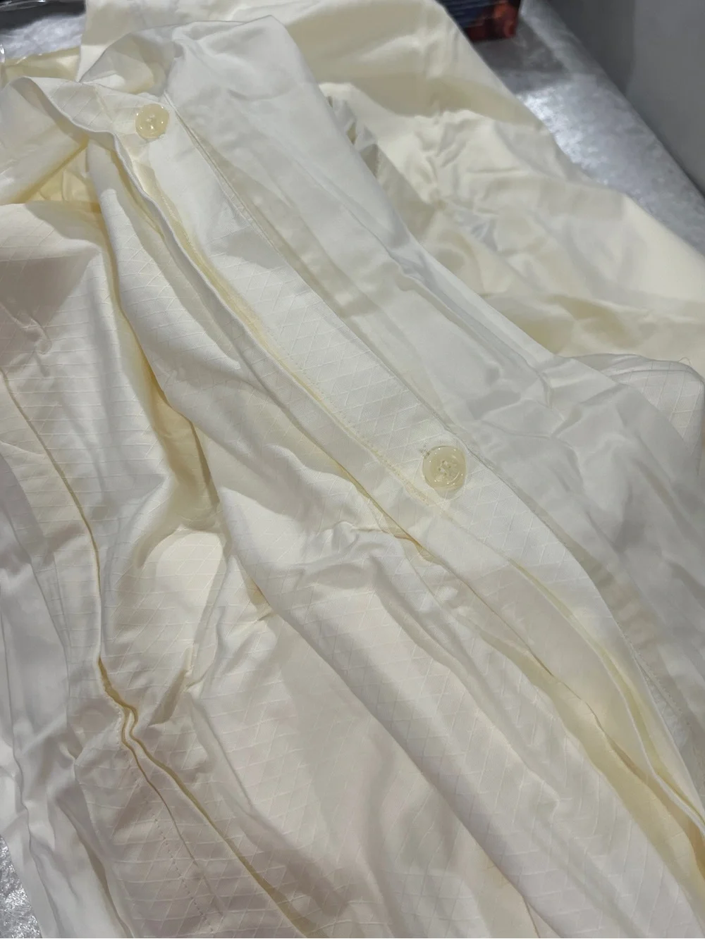 Lauren Ralph Lauren King Duvet Comforter Cotton Embroidery Cream Whitehall Tonal